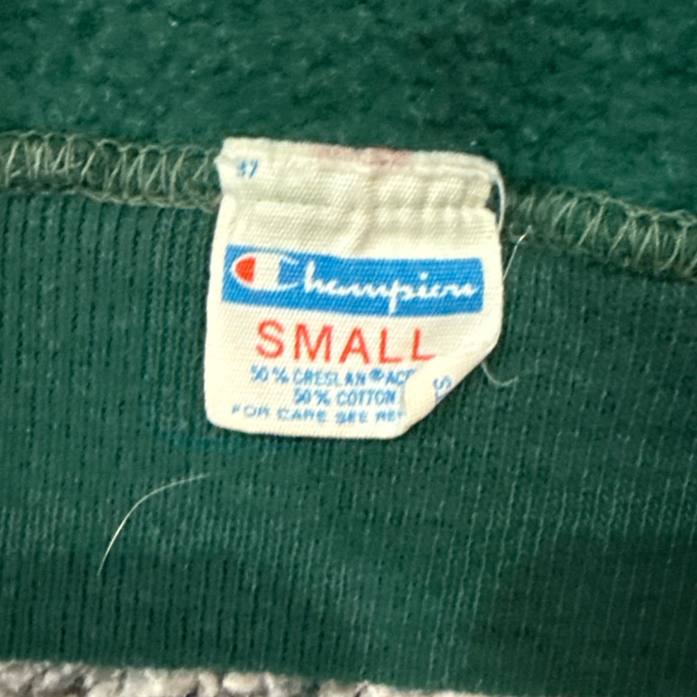 Vintage Michigan State zip up hooded sweatshirt, size small - Picture 5 of 6